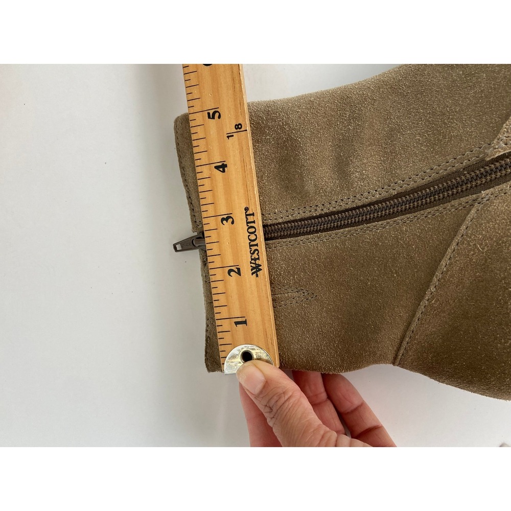 Matisse Gavin Tan Suede Platform Ankle Boots Size 10 M Chunky Block Heel Boho - Picture 8 of 13